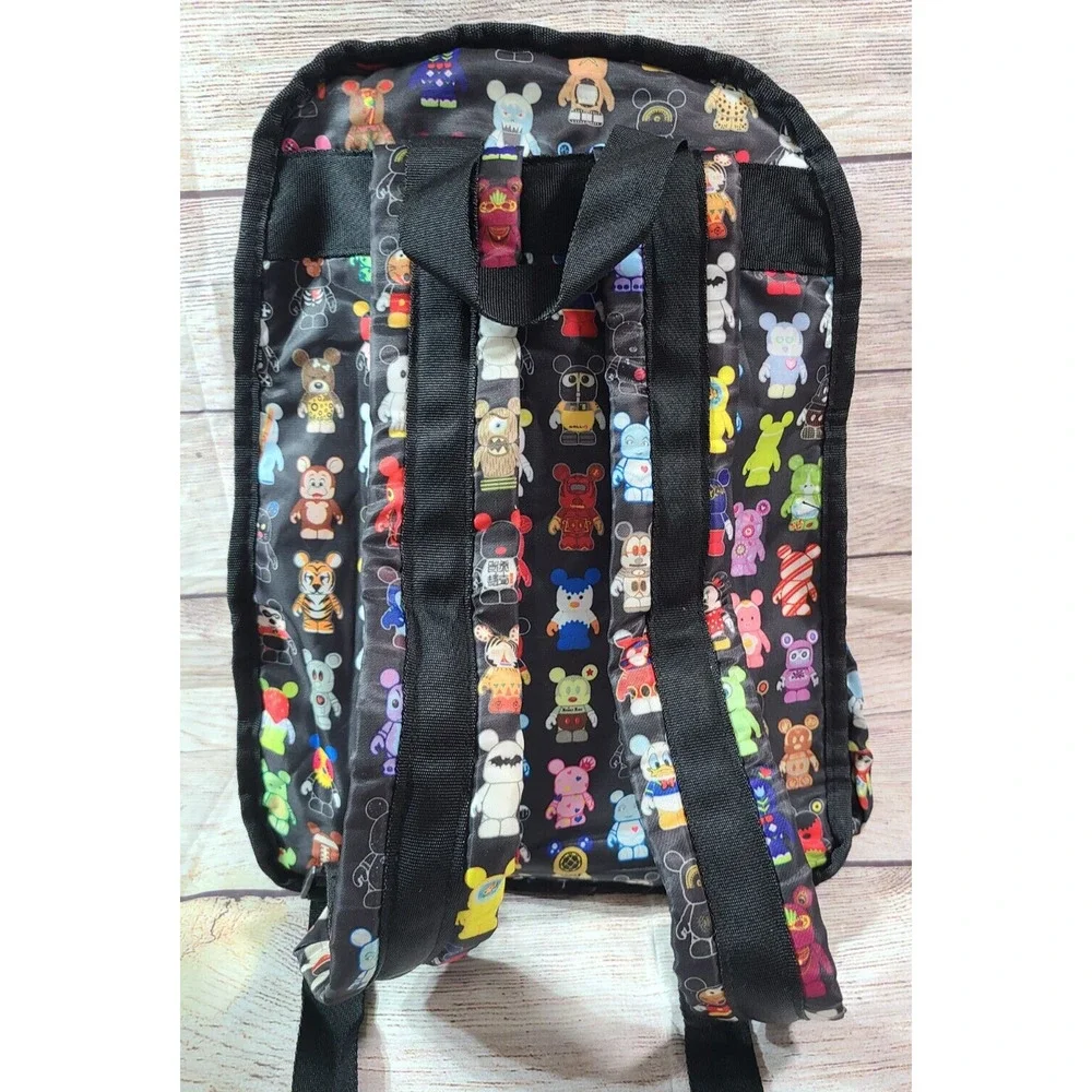 Disney Parks Vinylmation Mini Backpack Mickey Mouse Black Green Keychain - Picture 3 of 8